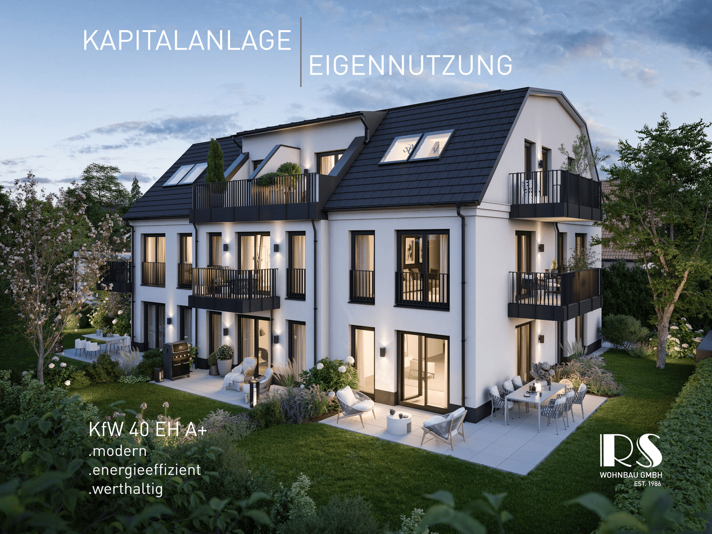 Helle NEUBAU-2,5-Zimmer-Dachgeschosswohnung mit zwei Dachterrassen, 80935 München (Feldmoching-Hasenbergl Milbertshofen-Am Hart)