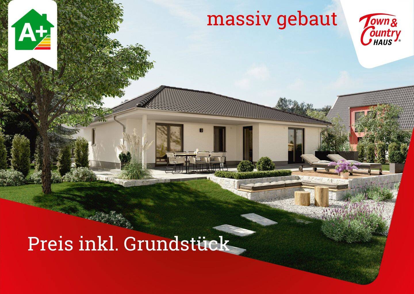 massiv gebaut, Preis schlüsselfertig inkl. Grundstück, 54331 Pellingen