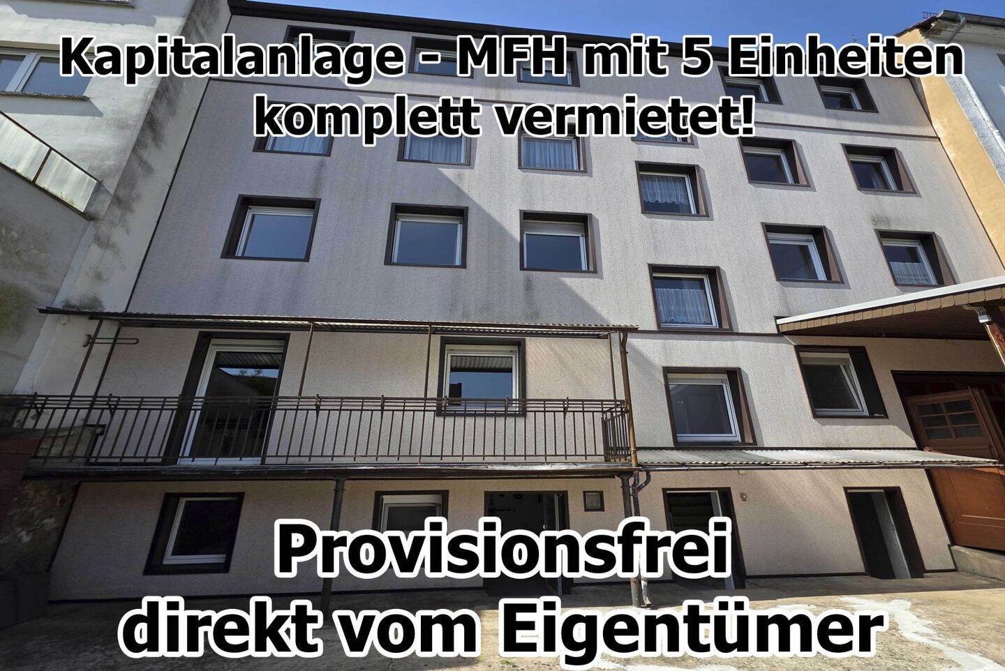 10,09 % Rendite – vermietetes MFH mit 5 Einheiten, 66953 Pirmasens (Innenstadt)