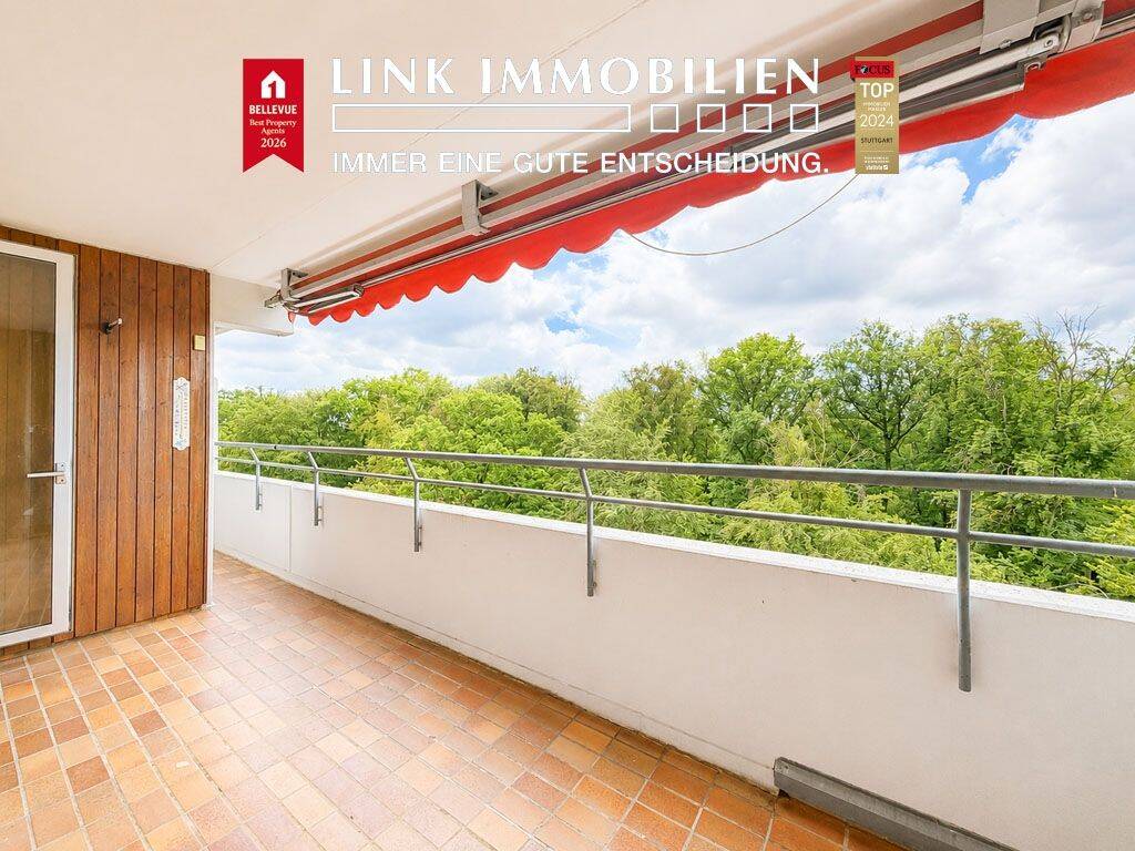 S-Asemwald: Tolle 4,5-Zi.-Wohnung mit Lift, TG-Stellpl., 2 Bäder, Fernsicht & Aussicht ins Grüne***, 70599 Stuttgart