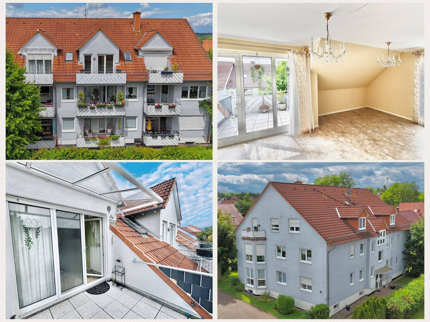 Behagliche, sonnige Dachgeschoss-Wohnung mit zwei  Balkonen in gesuchter Lage von Oberkaufungen!, 34260 Kaufungen