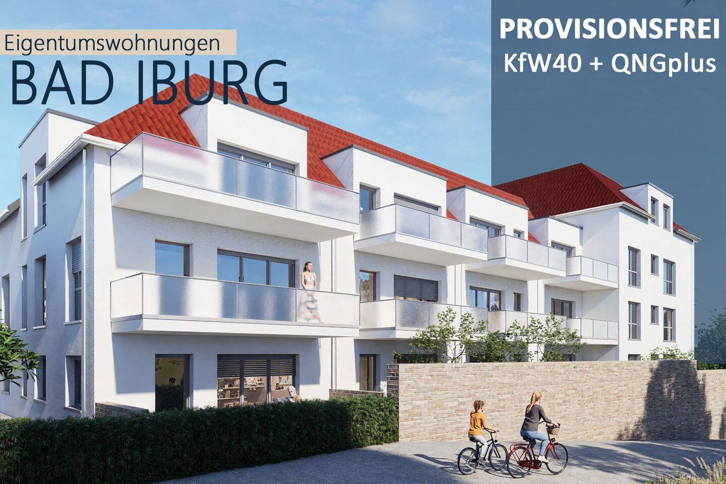 Wohnen am Fuße des Schlosses | Moderne 2-Zimmer-Neubauwohnung mit Balkon | Provisionsfrei, 49186 Bad Iburg
