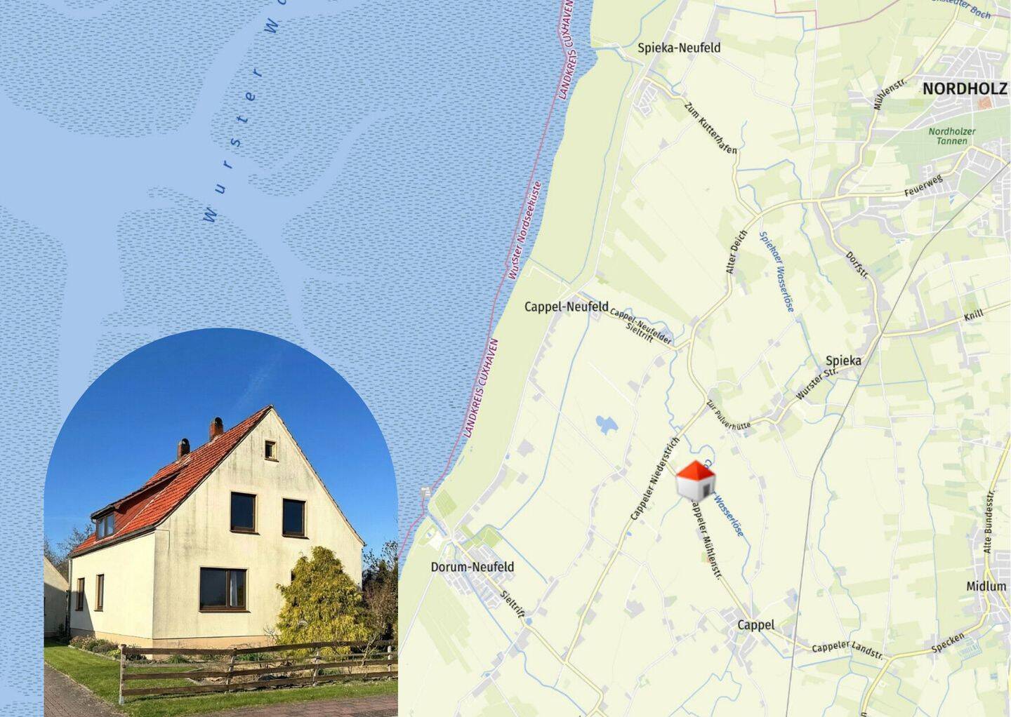 Sanierung gestartet! Haus mit Fahrplan & 1.603 m² Grundstück an der Nordsee, 27639 Wurster Nordseeküste