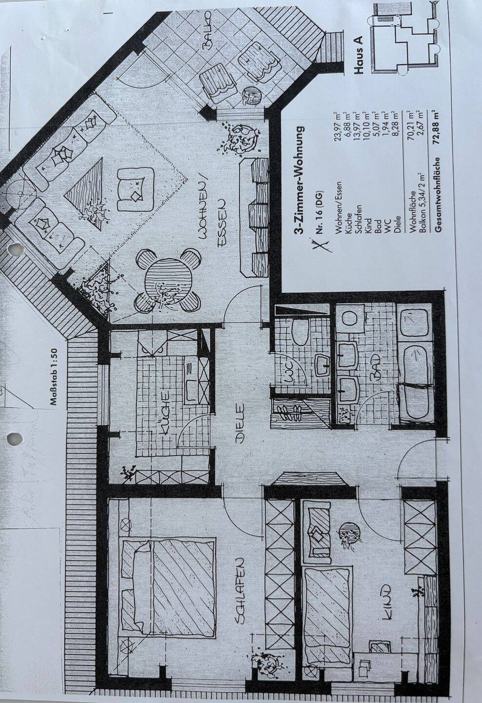 Vermietete Wohnung mit ca. 4,7 % Rendite, 74074 Heilbronn (Heilbronn Sontheim)