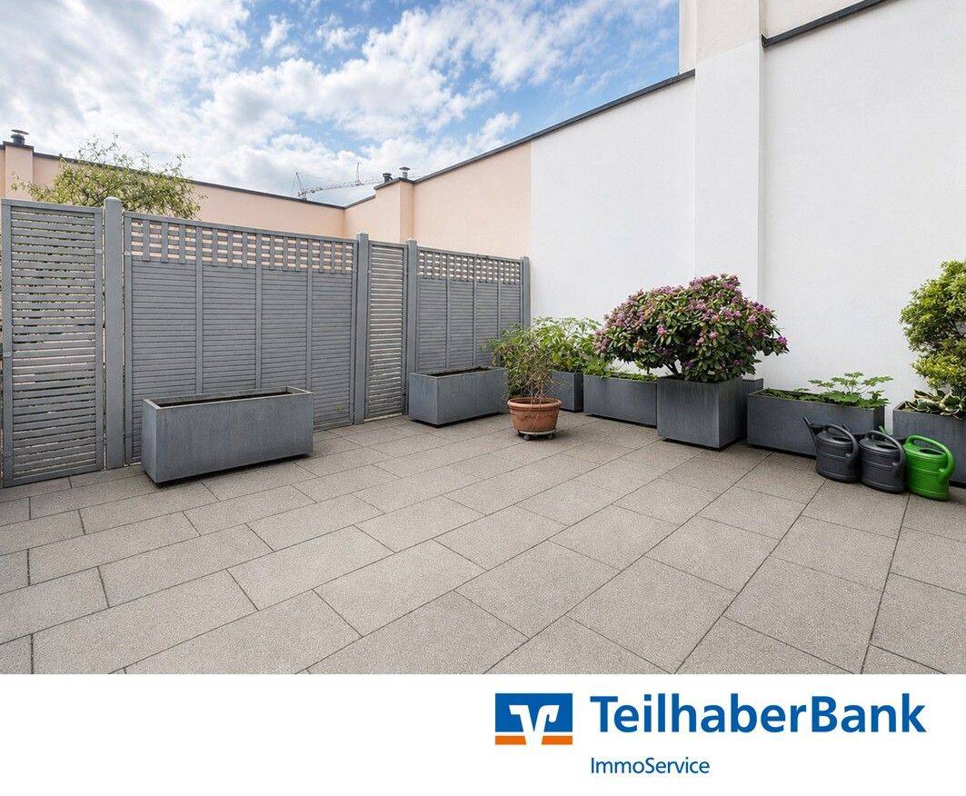 Großzügige 2-Zimmer-Wohnung mit sonniger Dachterrasse im ruhigen Rückgebäude, 90429 Nürnberg