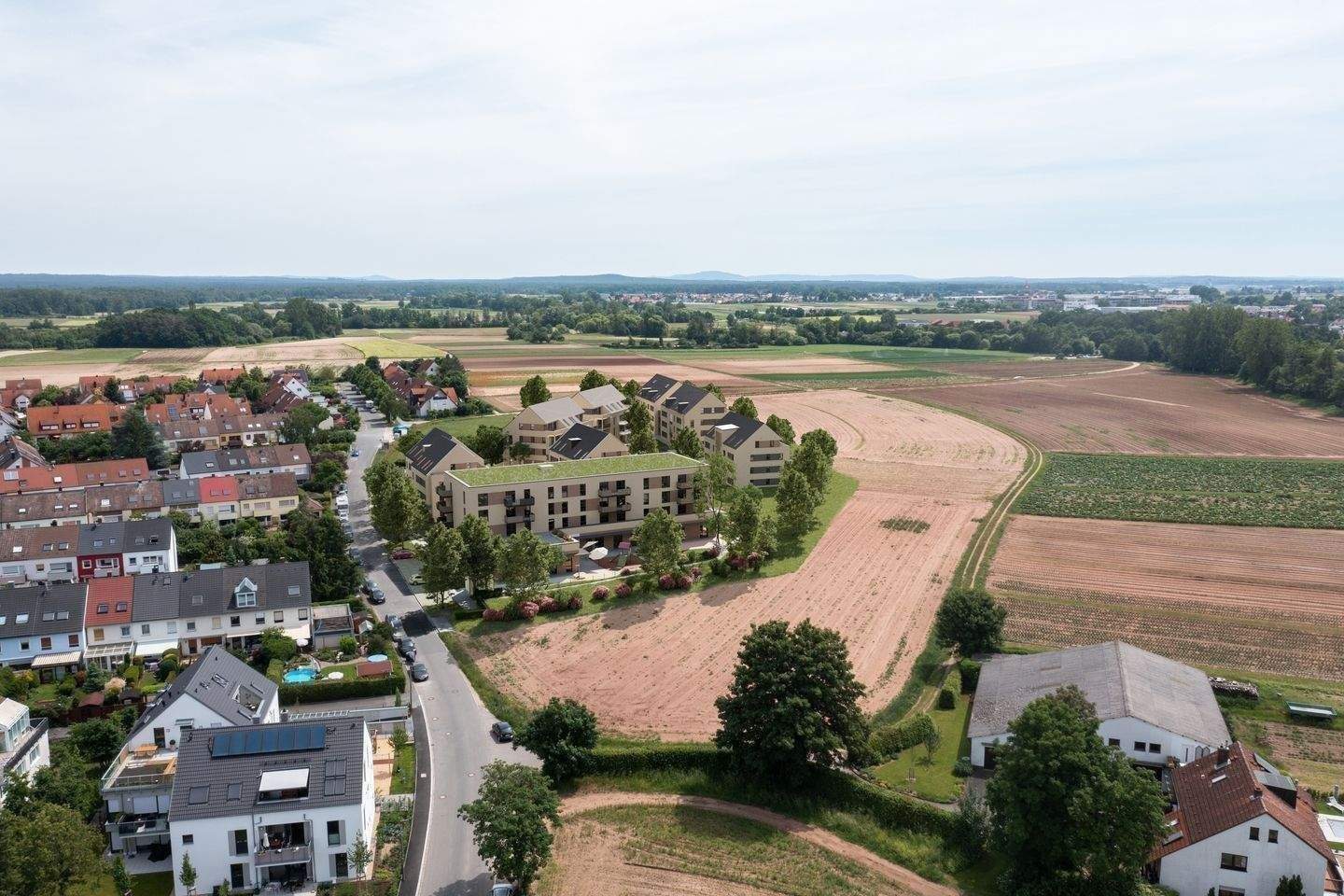 Felder statt Blechlawinen und dennoch schnell in der Stadt, KFW 40 + QNG, 90427 Nürnberg