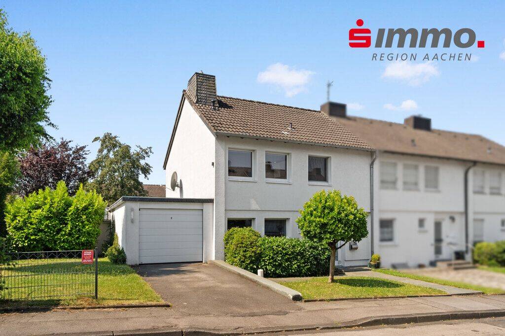 Modernisiertes Reihenendhaus mit hochwertiger Einbauküche, Traumgarten und Garage in ruhiger und beliebter Lage, 52223 Stolberg (Rhld.)
