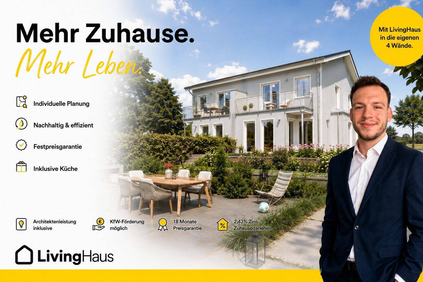 Living Haus | Moderne Doppelhaushälfte in Homberg | KfW 40 & QNG, 46238 Bottrop (Batenbrock Welheim Welheimer Mark)