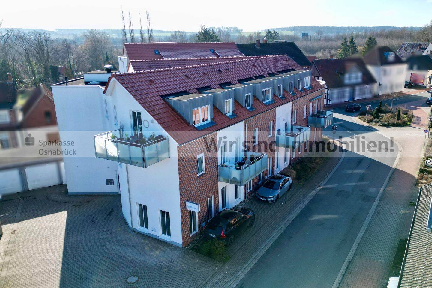 KfW-70, Garage, Fahrstuhl, zentral, Loggia, 49565 Bramsche
