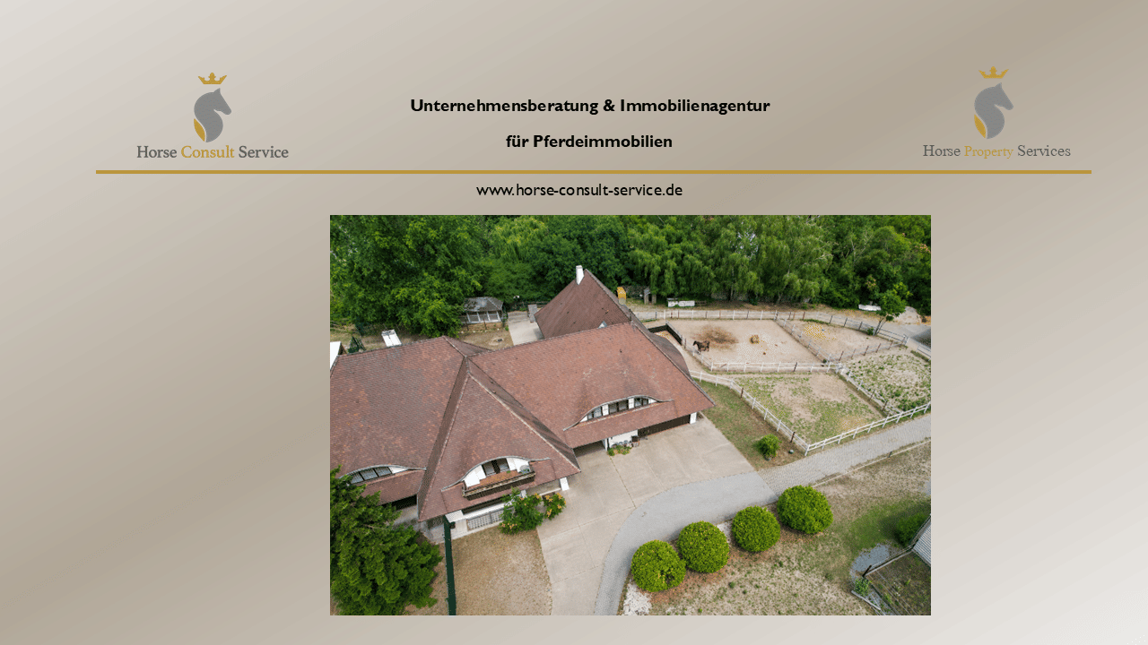 Großzügiges Reitanwesen mit außergewöhnlichem Wohnhaus, fünf Wohneinheiten, Reithalle und vielseitigem Entwicklungspotenzial, 68766 Hockenheim