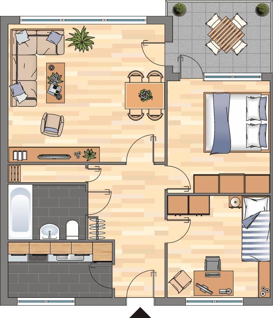 Demnächst frei! 3-Zimmer-Wohnung in Krefeld Gartenstadt, 47829 Krefeld (Gartenstadt Uerdingen)