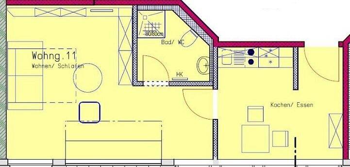 Tolle Singlewohnung in Weixdorf!, 1108 Dresden (Marsdorf Weixdorf)