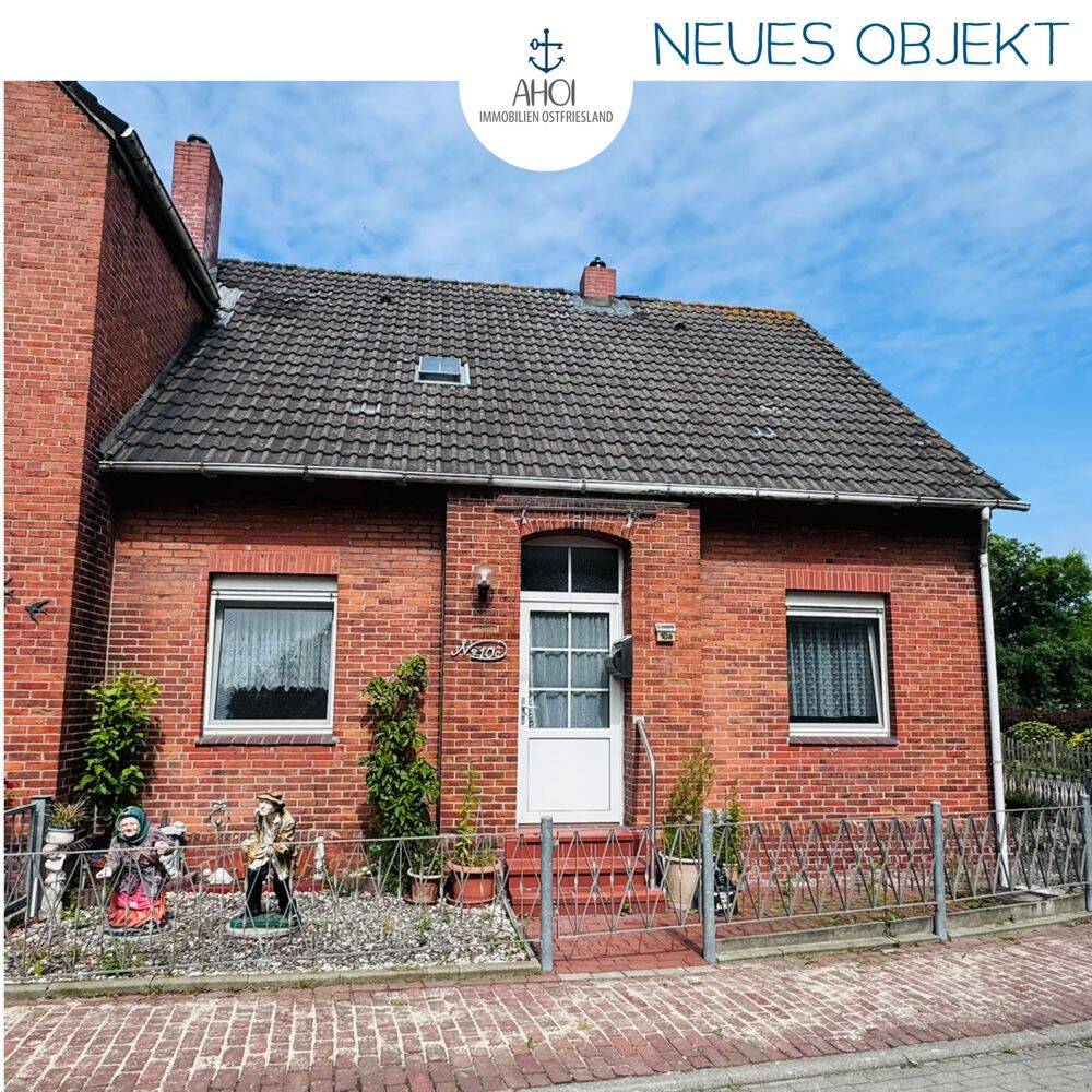 Sanierungsbedürftige Doppelhaushälfte mit Garage und Dachterrasse, 26736 Krummhörn