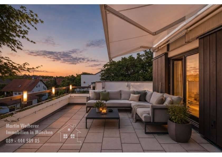 Sonnige 4 Zimmer Wohnung, Premium-Wohngefühl durch die große Dachterasse, 85609 Aschheim