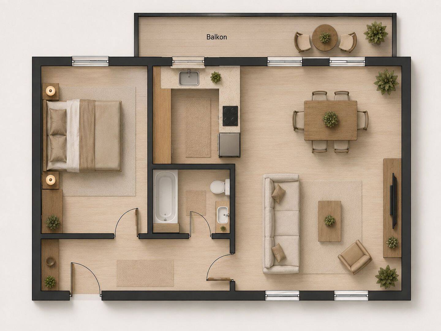 Modern wohnen – hochwertig sanierte 2-Zimmer-Wohnung mit neuem Bad und Einbauküche!, 12687 Berlin (Marzahn-Hellersdorf Marzahn)