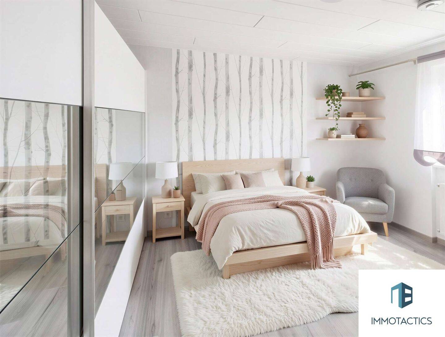 83 m² Erdgeschosswohnung mit Einbauküche, zwei Bädern, Balkon, Keller und Tiefgaragenstellplatz, 55543 Bad Kreuznach