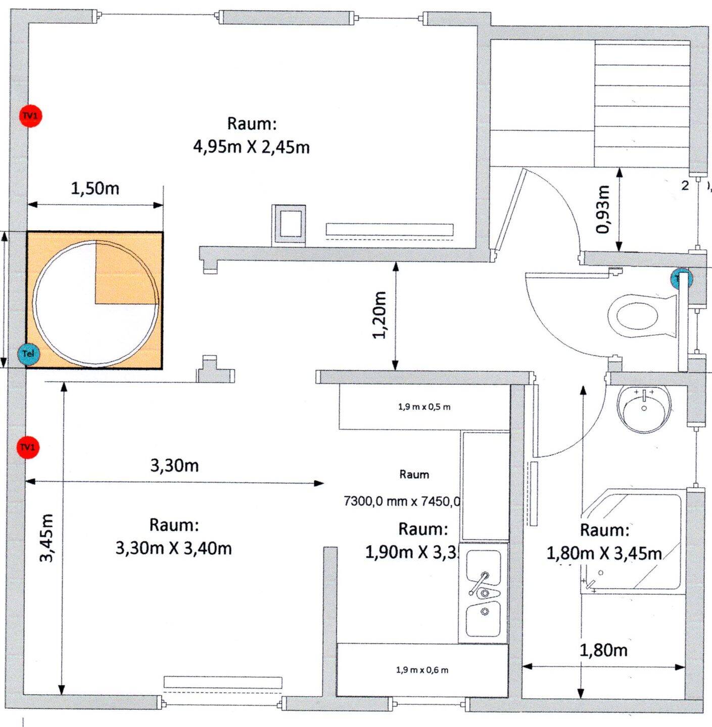 3-Zi.Maisonettewohnung in Nürtingen ab September zu vermieten, 72622 Nürtingen
