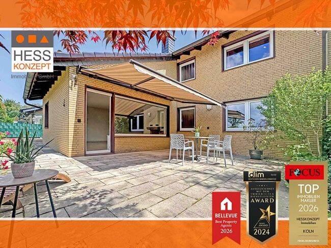MODERIERTER PROFI-FILM: Tolles Einfamilienhaus mit großer Sonnenterrasse und Garage und vielem mehr!, 51429 Bergisch Gladbach