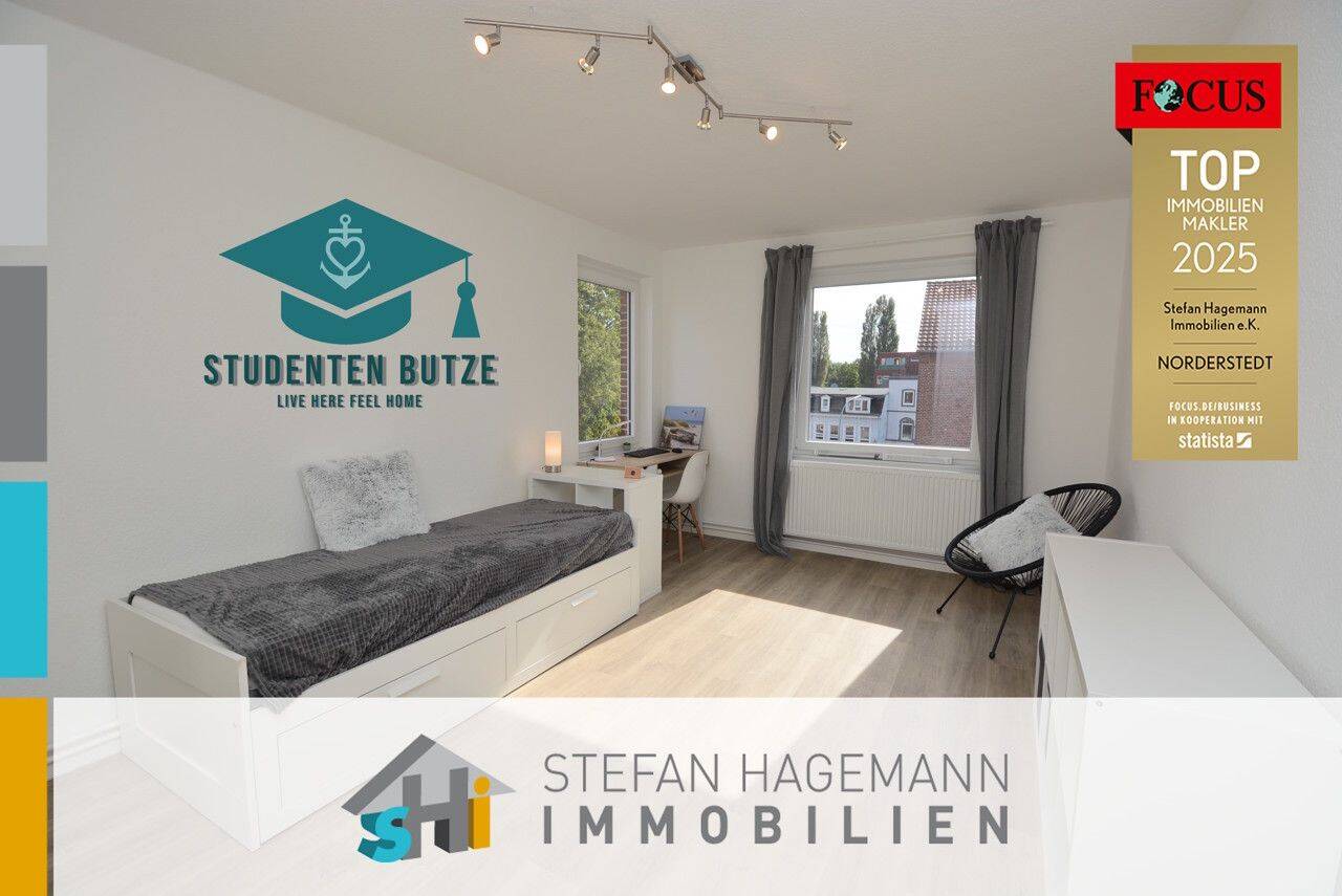 WG Zimmer in Elmshorn in 2 er WG mit W-LAN STUDENTEN BUTZEN ab 01.01.2027 frei, 25335 Elmshorn