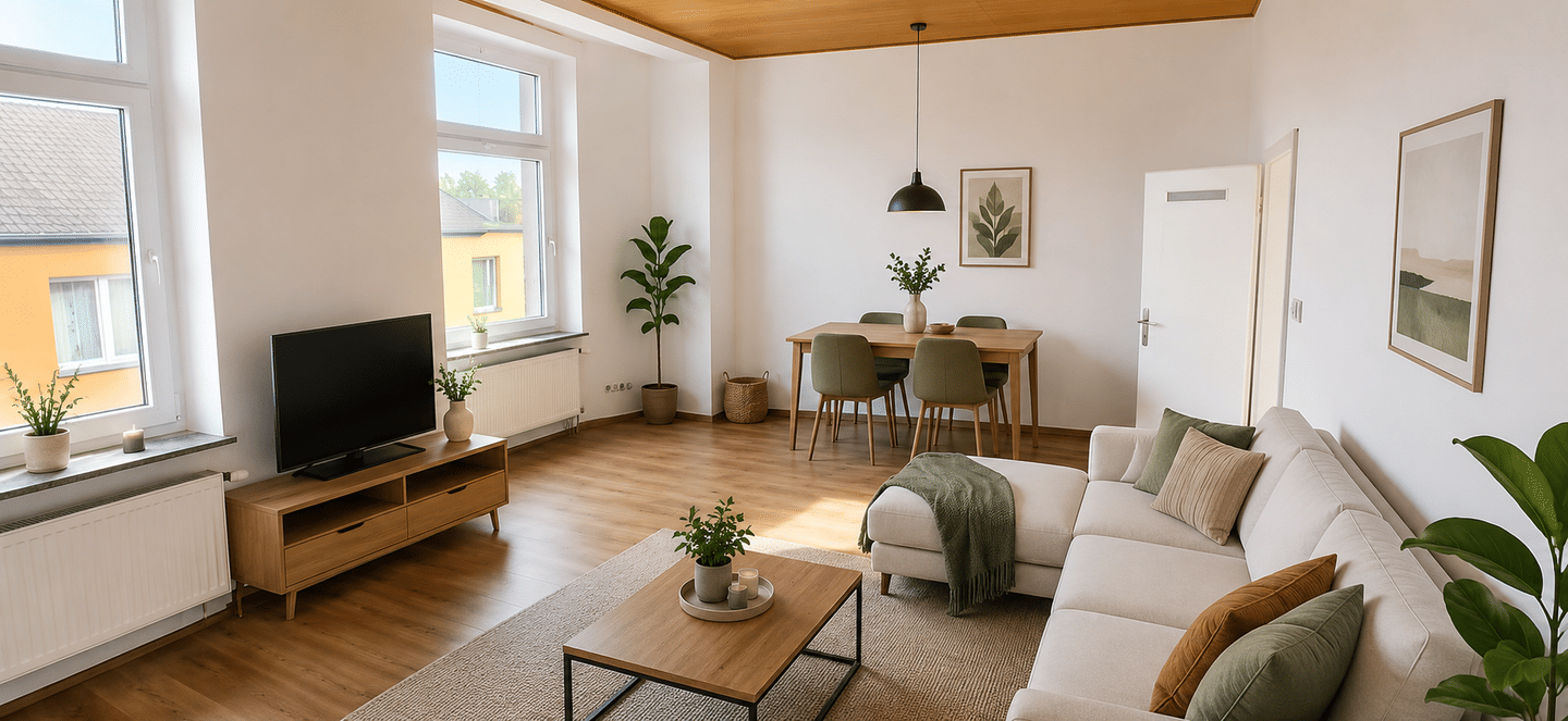 93 m² | Frisch renovierte 3-Zimmer-Wohnung mit großem Wohn-Essbereich, 44651 Herne (Eickel Röhlinghausen Wanne-Süd)