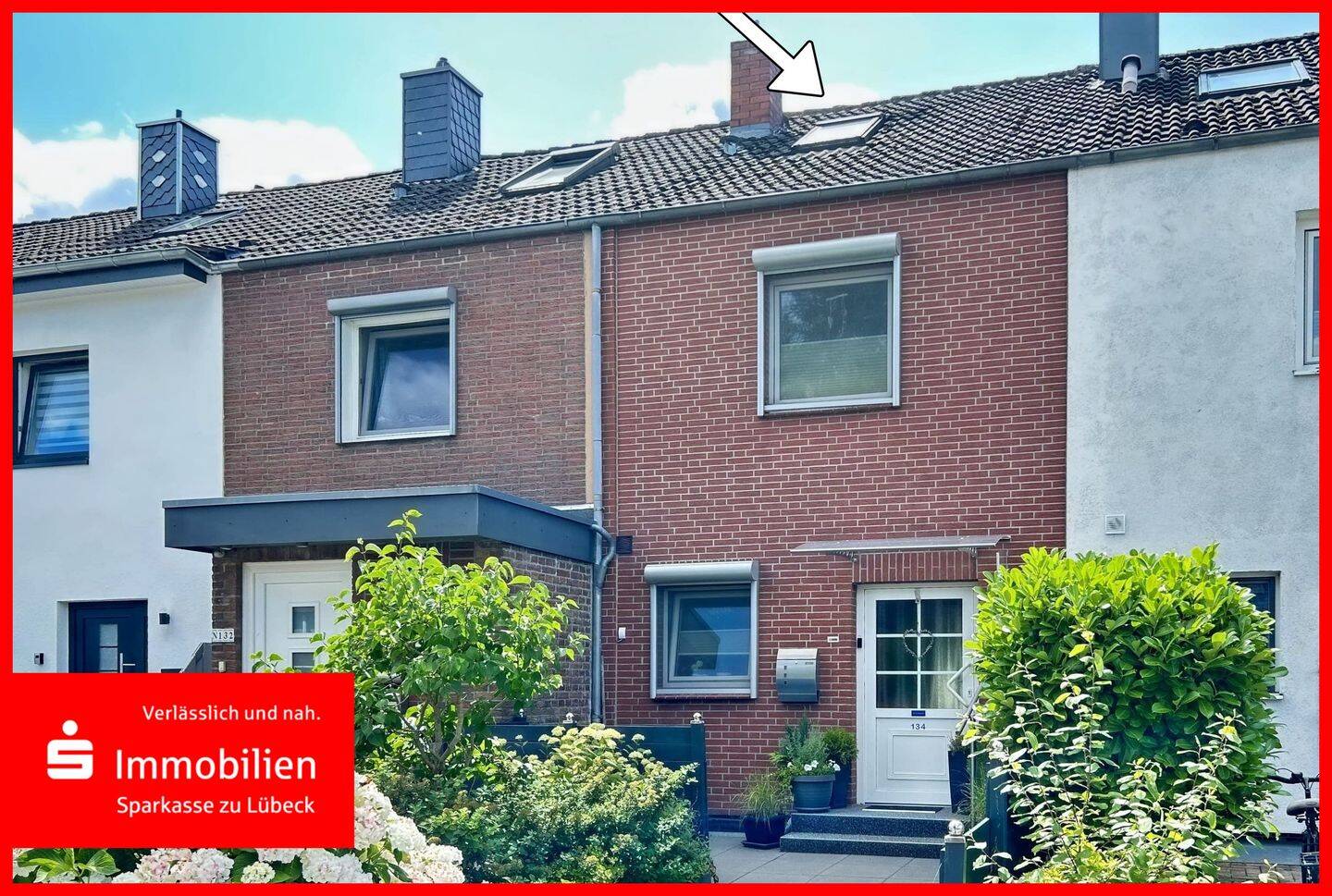 Reihenmittelhaus mit schönem Garten und Garage, 23556 Lübeck (Buntekuh Sankt Lorenz Nord Sankt Lorenz Süd)