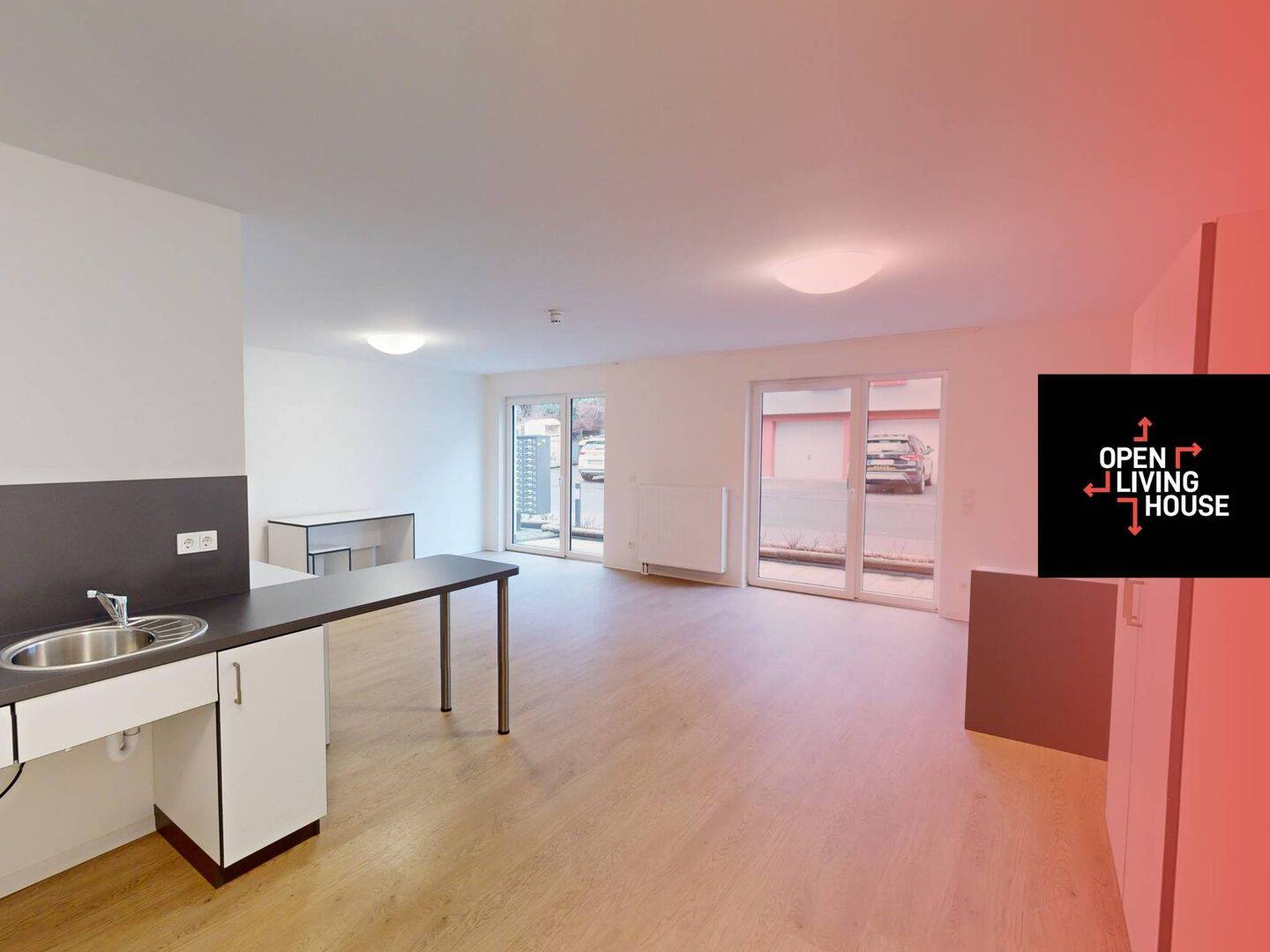 **STUDENTS ONLY** Rollstuhlgerechtes Apartment MÖBLIERT mit TERRASSE im Open Living House Siegen (nur für Studierende!), 57074 Siegen