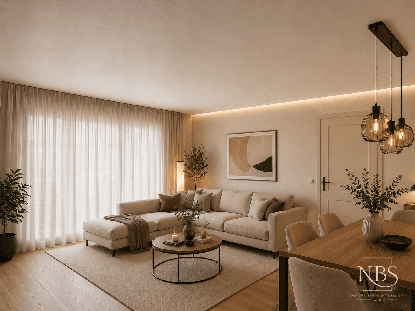 Modern wohnen in ruhiger Zentrumslage: Renovierte 2-Zimmer-Wohnung mit langem Balkon, 83301 Traunreut