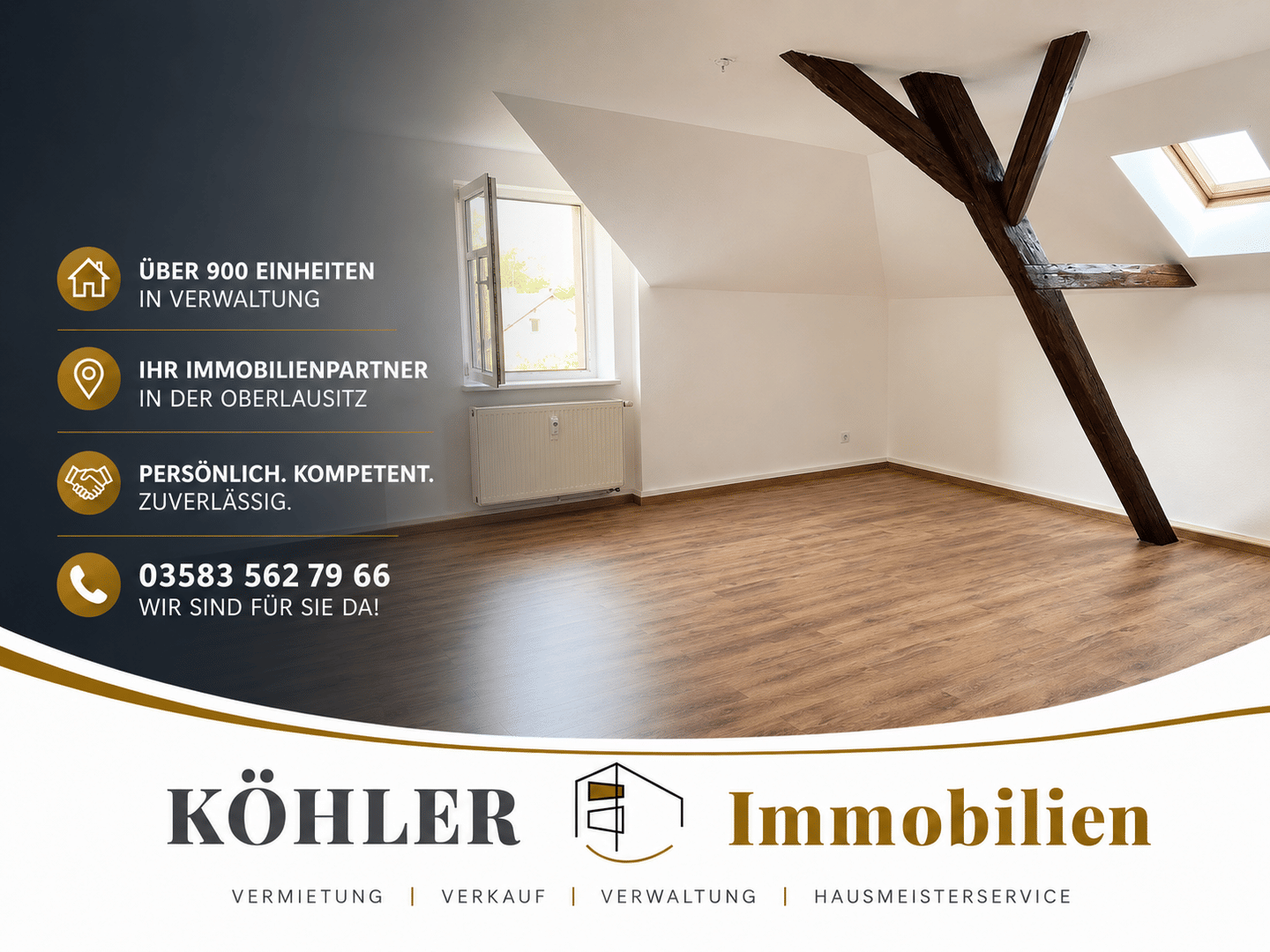 Traumhafte 2-Raum-Dachgeschosswohnung in Olbersdorf, 2785 Olbersdorf