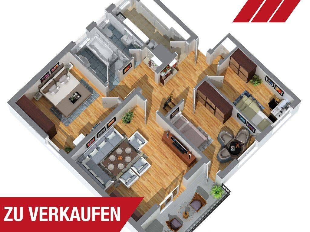 Vermietete 6-Zimmer-Maisonette mit ca. 6,47 % Bruttorendite, 58791 Werdohl