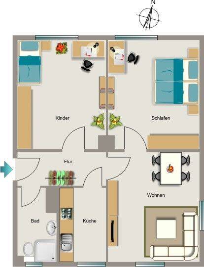 Demnächst frei! 3-Zimmer-Wohnung in Essen Vogelheim, 45356 Essen
