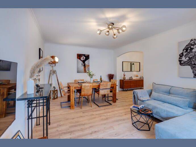 Möbliert: Stilvolle 3-Zimmer Wohnung zur Miete in ruhiger Lage, 81479 München (Thalk. Obersendl.-Forsten-Fürstenr.-Solln)