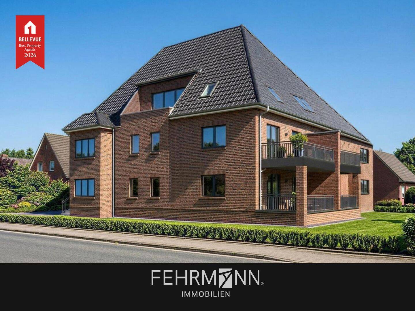 Obergeschoss-Wohnung mit Balkon –   im kernsanierten 5-Parteienhaus in Meppen, 49716 Meppen