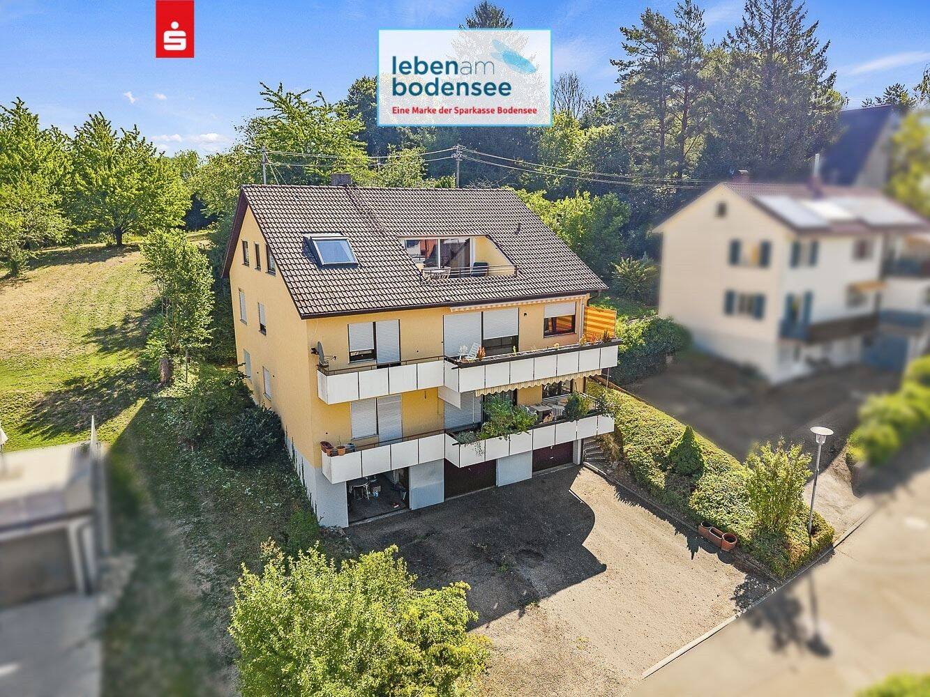 Weitblick vom Balkon! 3-Zimmer-Dachgeschosswohnung, 88709 Meersburg