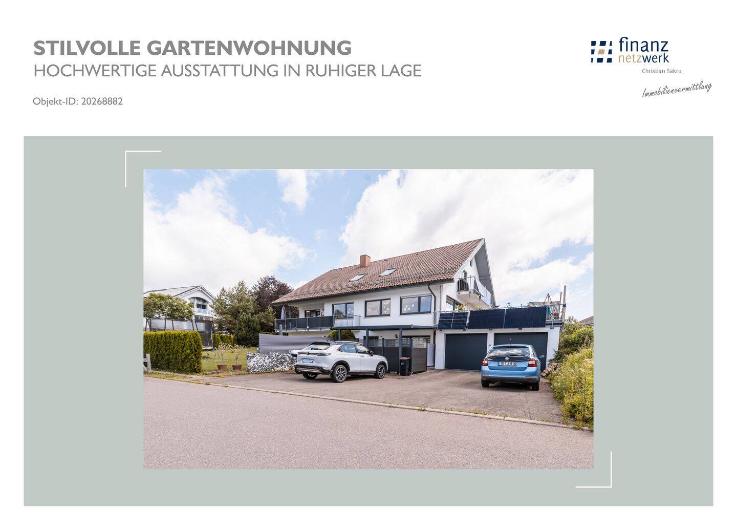 Stilvolle Gartenwohnung, Hochwertige Ausstattung in ruhiger Lage, 88630 Pfullendorf