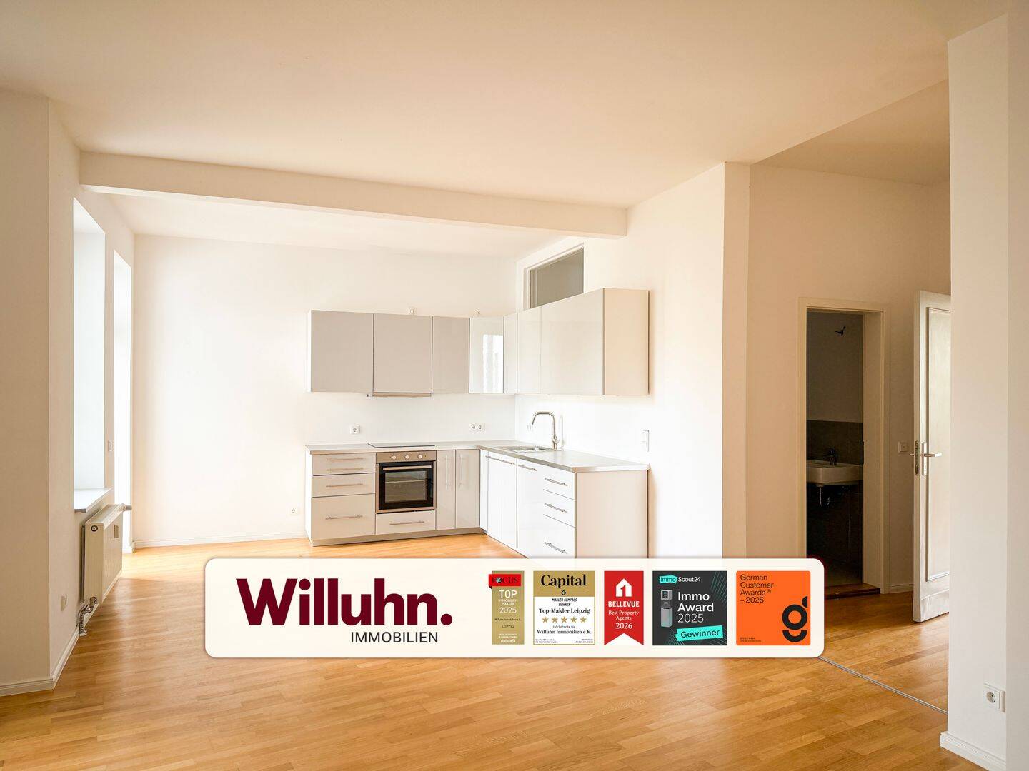 *sofort Bezugsfrei* I Einbauküche I Balkon | 4 Zimmer, 4159 Leipzig (Lützschena-Stahmeln Möckern Wahren)