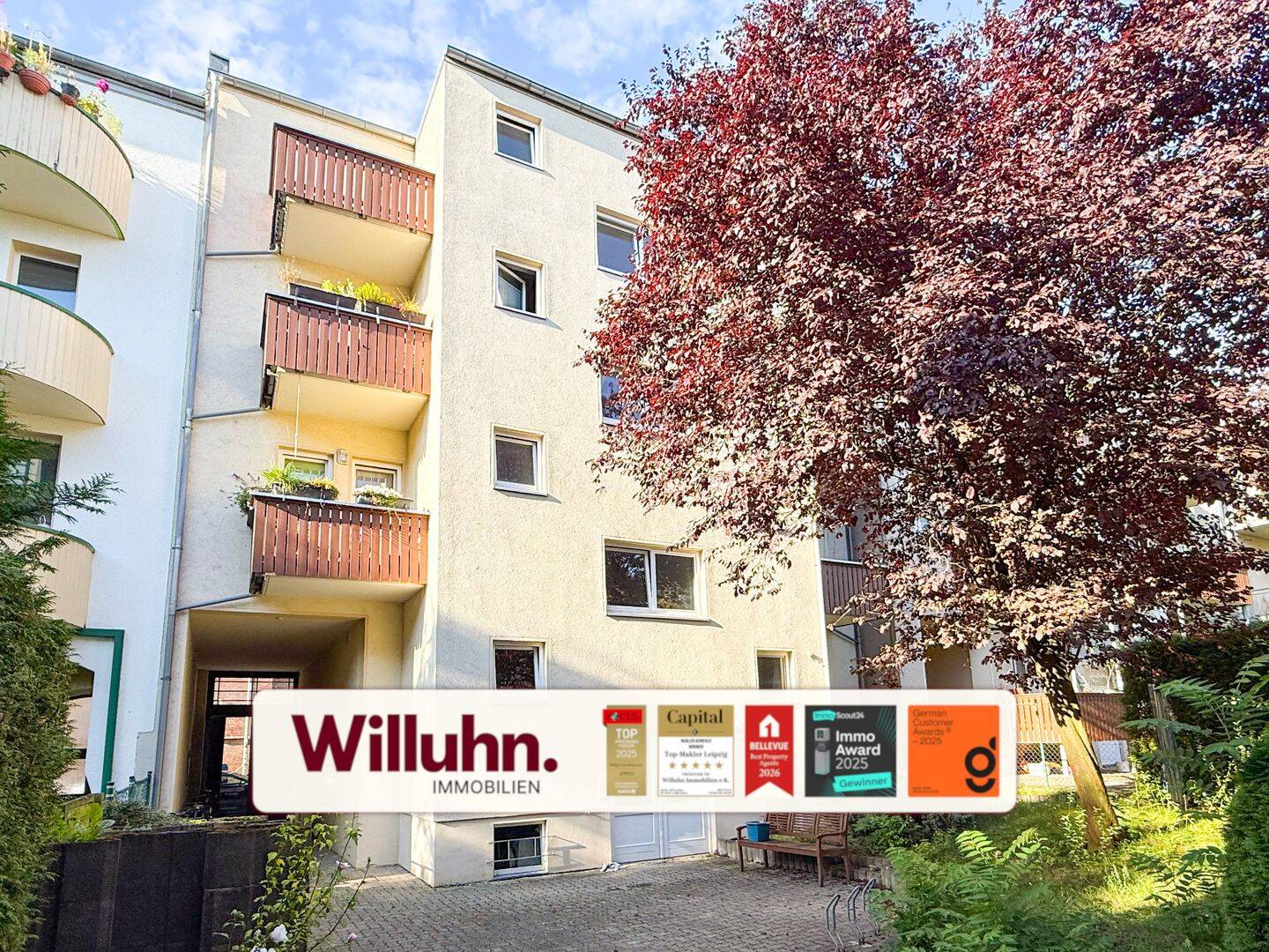 Leipzig-Plagwitz I sanierte 2-Zimmer Wohnung I West-Balkon I Tageslichtbad I Keller – Leipzig – Bild 1 von 5