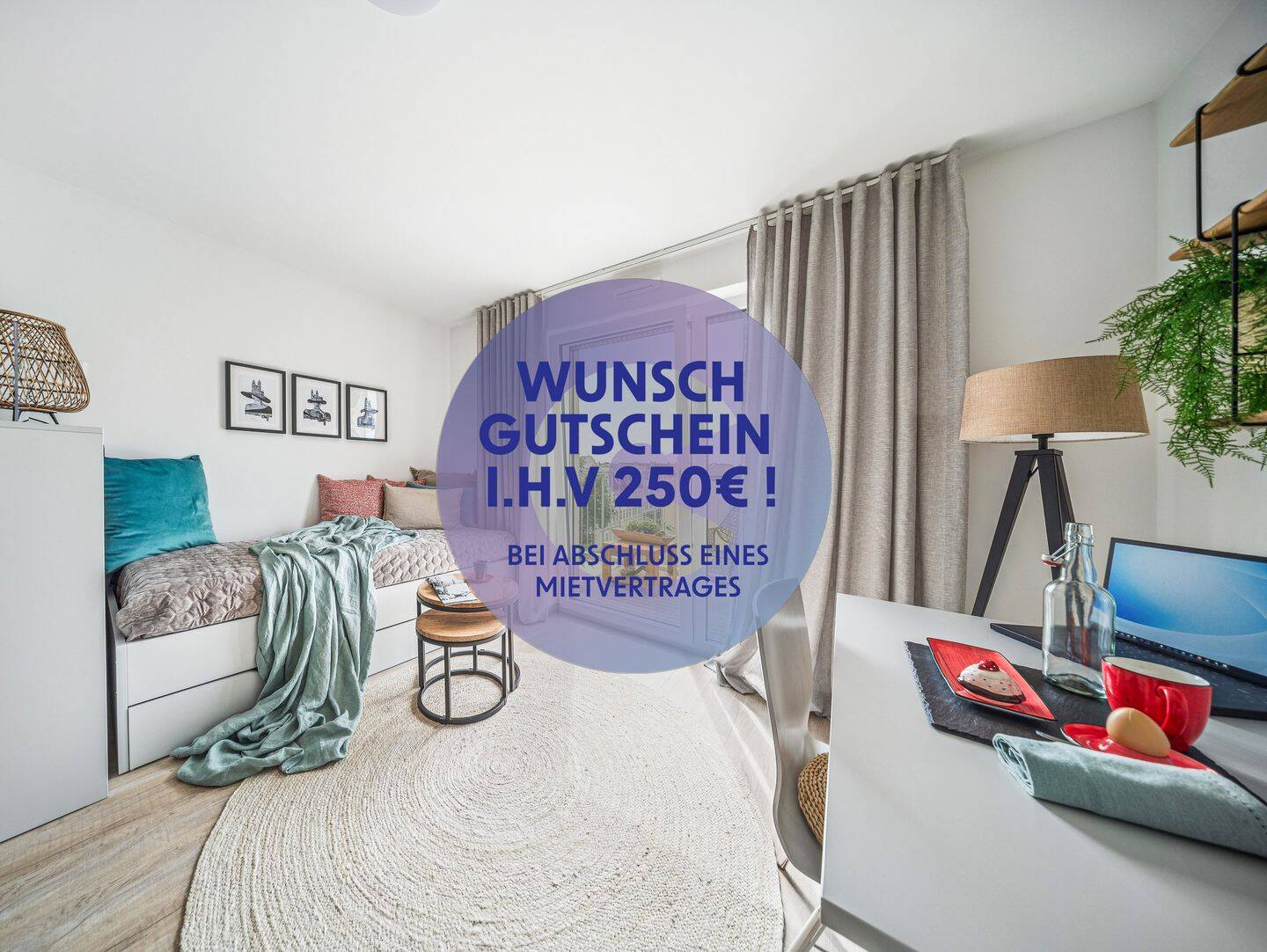 Campusnah wohnen – 1-Zimmer-Apartment in Magdeburg WLAN + Strom inklusive, 39106 Magdeburg (Alte Neustadt)