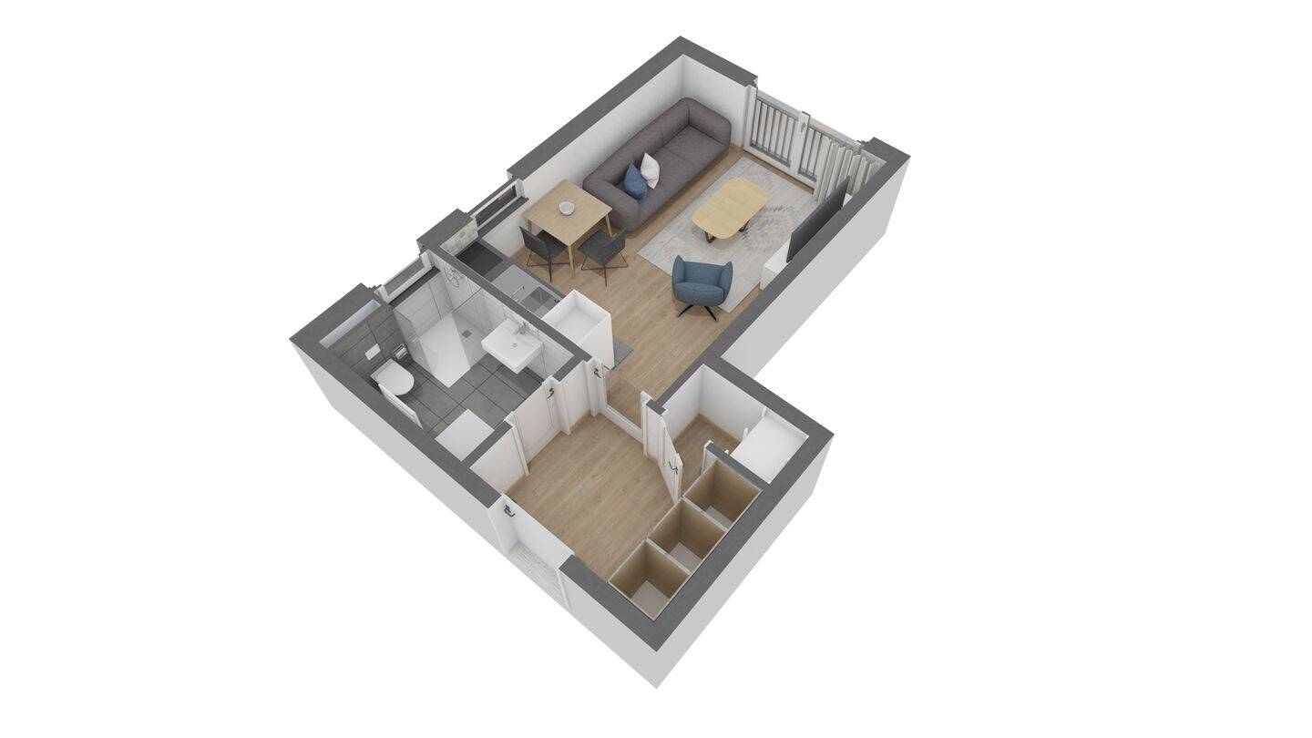Attraktive 1 Zimmer-Wohnung im 1. OG, 63075 Offenbach am Main (Bürgel Offenbach am Main Rumpenheim Waldheim)