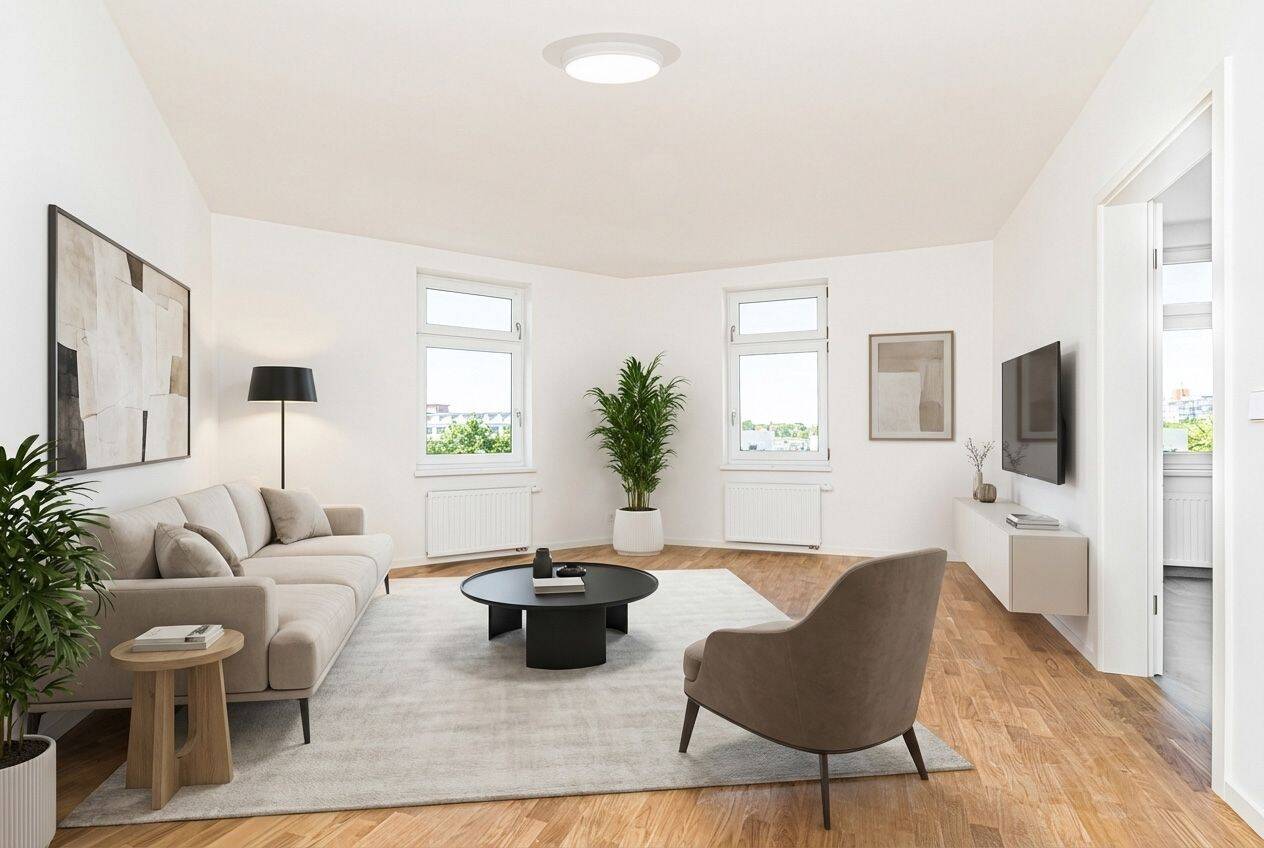 Einziehen und wohlfühlen – 2-Zimmer-Wohnung mit stilvollem Duschbad, 4357 Leipzig (Mockau-Nord Mockau-Süd Schönefeld-Abtnaundorf)