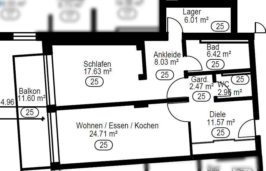Moderne 3,5 Zimmer Wohnung WHG 25 in Waldsassen mit EBK, Stellplatz, 95652 Waldsassen