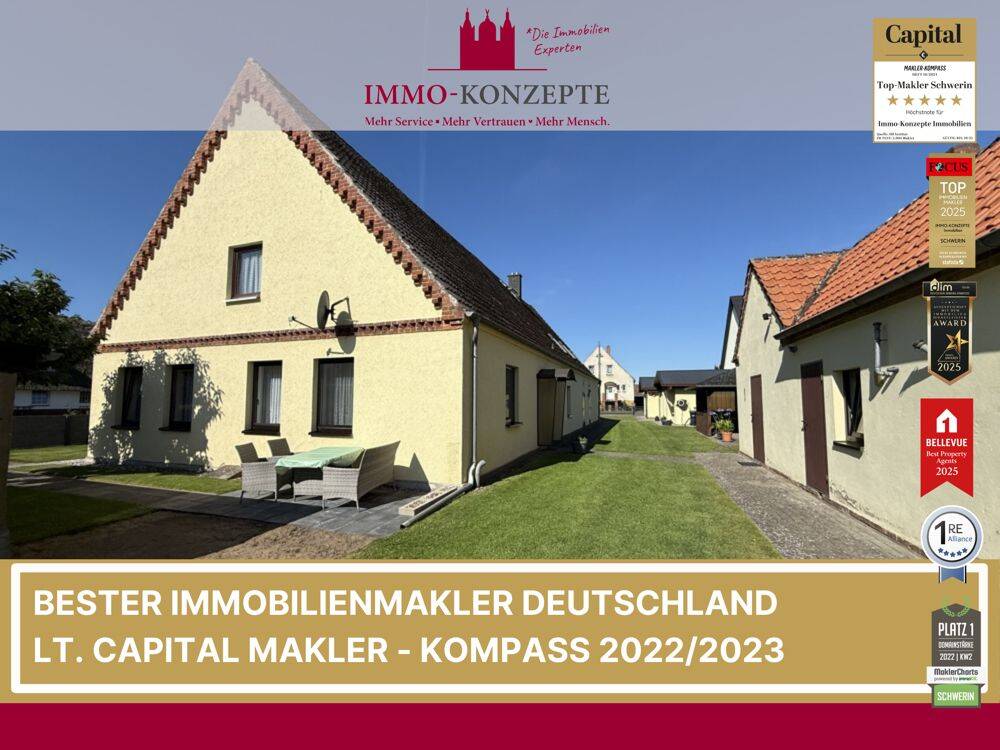 Die perfekte Symbiose aus ländlicher Idylle und urbaner Nähe! Zweifamilienhaus in Banzkow, 19079 Banzkow