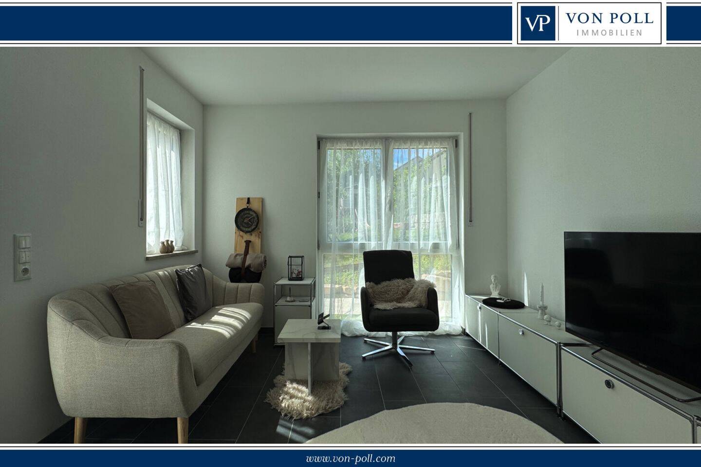 Moderne Neubau-Erdgeschosswohnung mit Terrasse und Garagenstellplatz, 91522 Ansbach