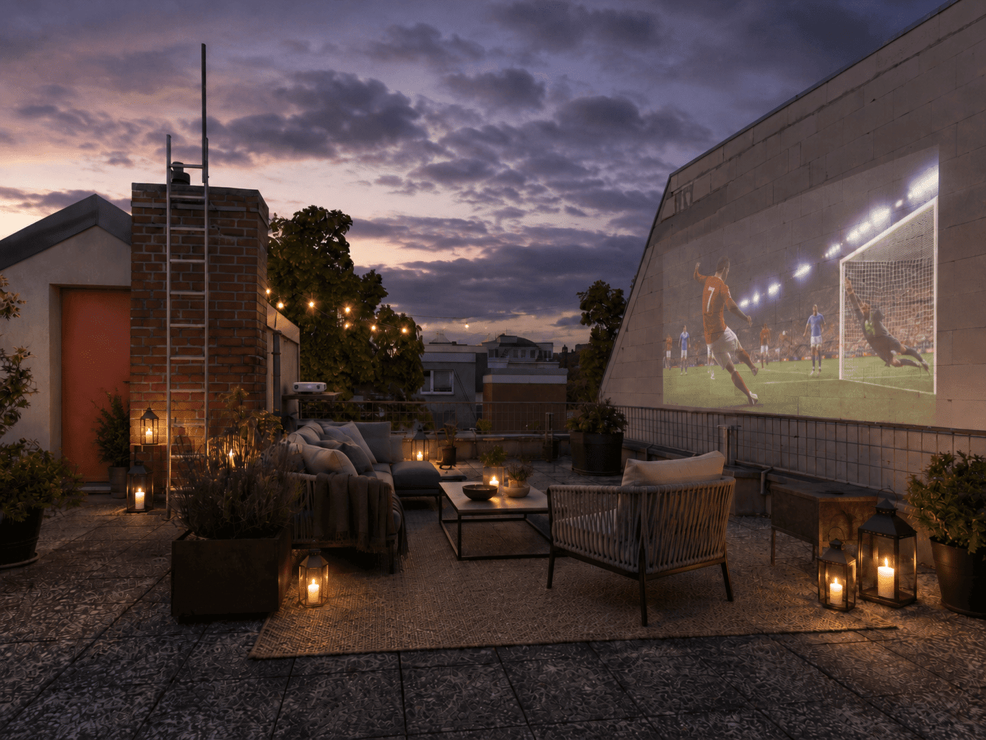 Privates Dach über Berlin: BEZUGSFREIE 3-Zimmer-Wohnung mit ca. 90 m² Dachterrasse, Loggia & Kamin, 12105 Berlin (Tempelhof-Schöneberg Mariendorf Schöneberg Tempelhof)