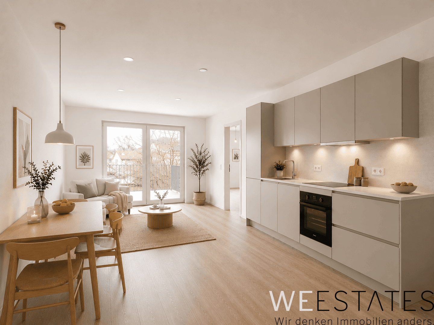Lichtdurchflutete 2-Zimmer-Wohnung mit Balkon – hochwertige Einbauküche optional, 40229 Düsseldorf (Eller Lierenfeld Oberbilk)