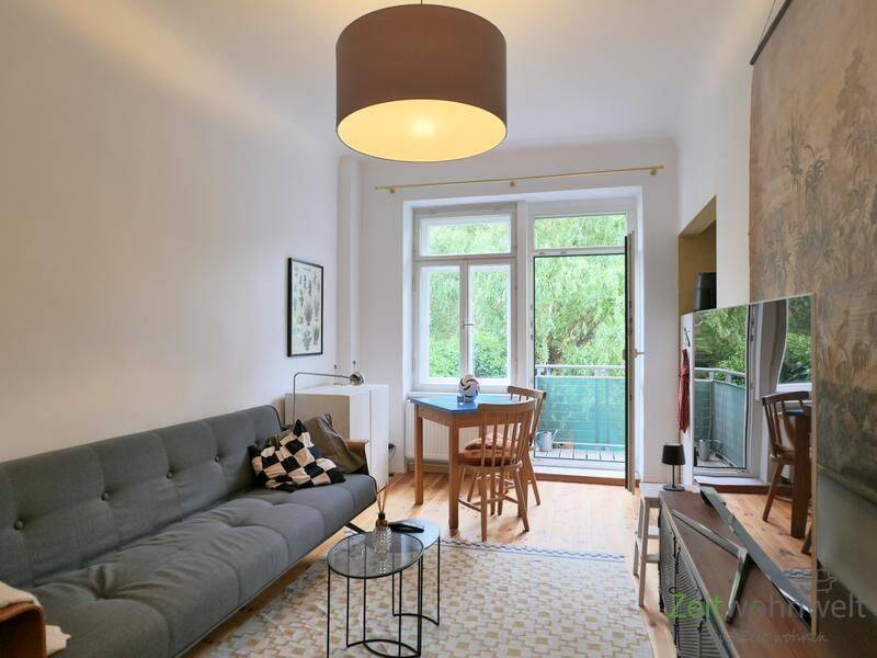 (EF1400_M) Dresden: Innere Neustadt, möblierte 2-Zimmer-Wohnung mit Balkon im ruhigen Hinterhaus, 1097 Dresden (Innere Neustadt Leipziger Vorstadt Pieschen-Nord/Trachenberge Äußere Neustadt)