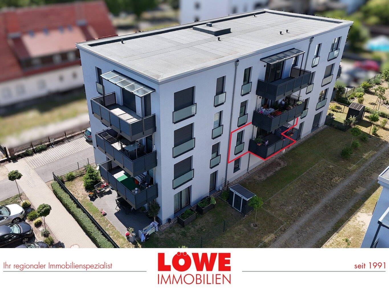 „Zentrum Ludwigsfelde“-Solide vermietete, barrierearme 2- Raum Eigentumswohnung mit Balkon!, 14974 Ludwigsfelde