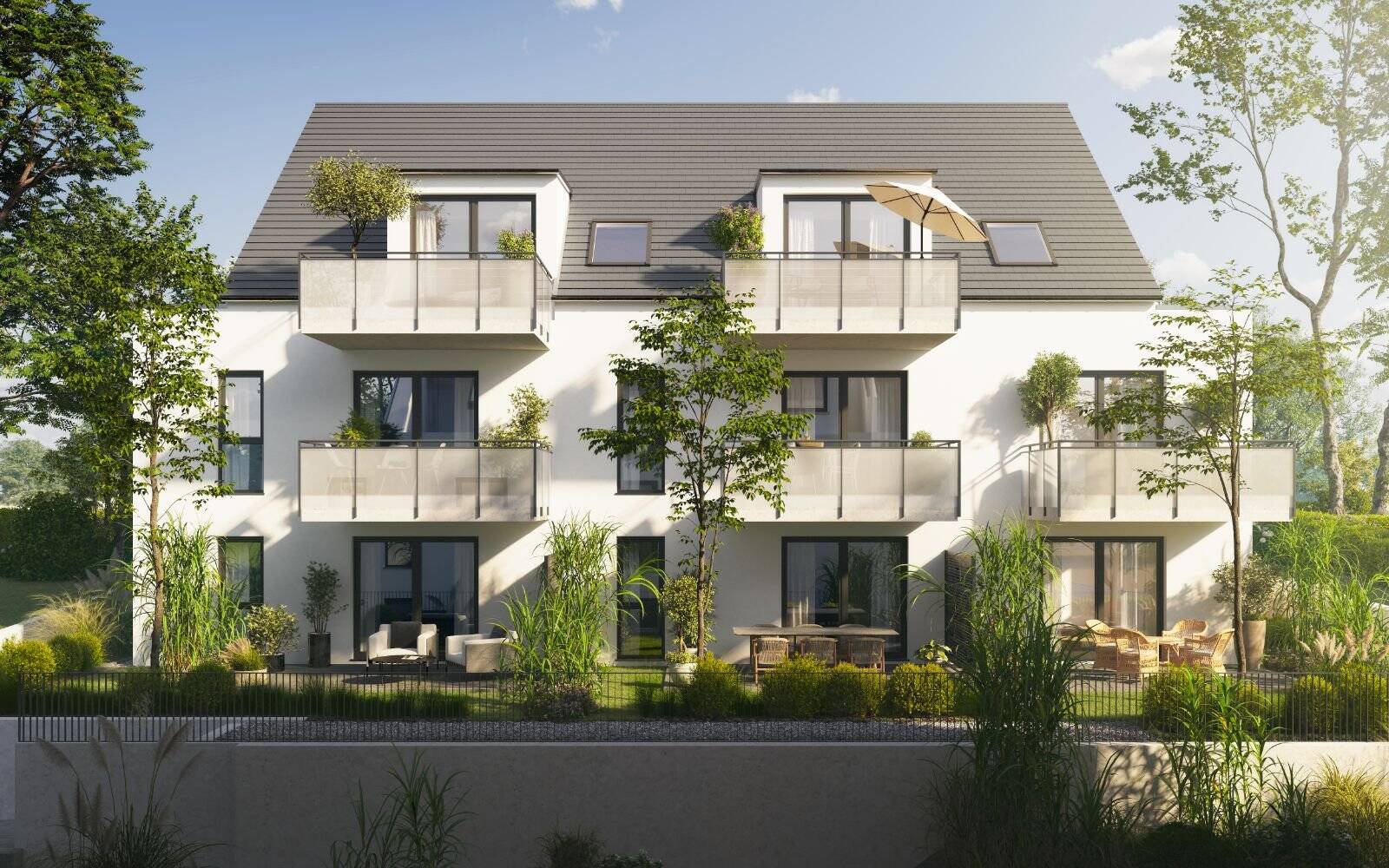 **RESERVIERT** *NEUBAU* 4-Zimmer-Wohnung mit Terrasse und Gartenanteil
