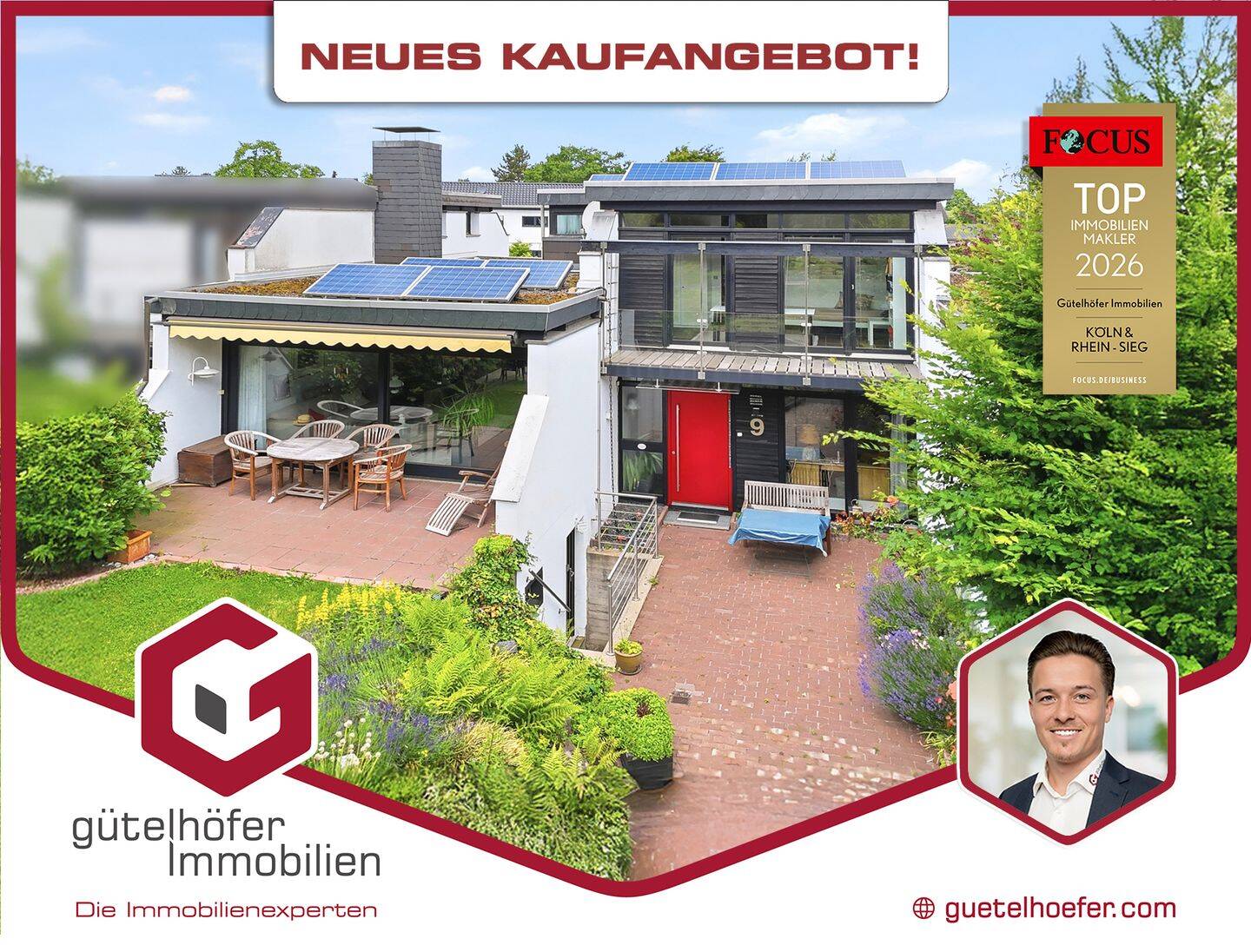 Lichtdurchfluteter Split-Level-Wohntraum mit PV Anlage, zwei Terrassen, offenem Kamin und Garage, 53340 Meckenheim
