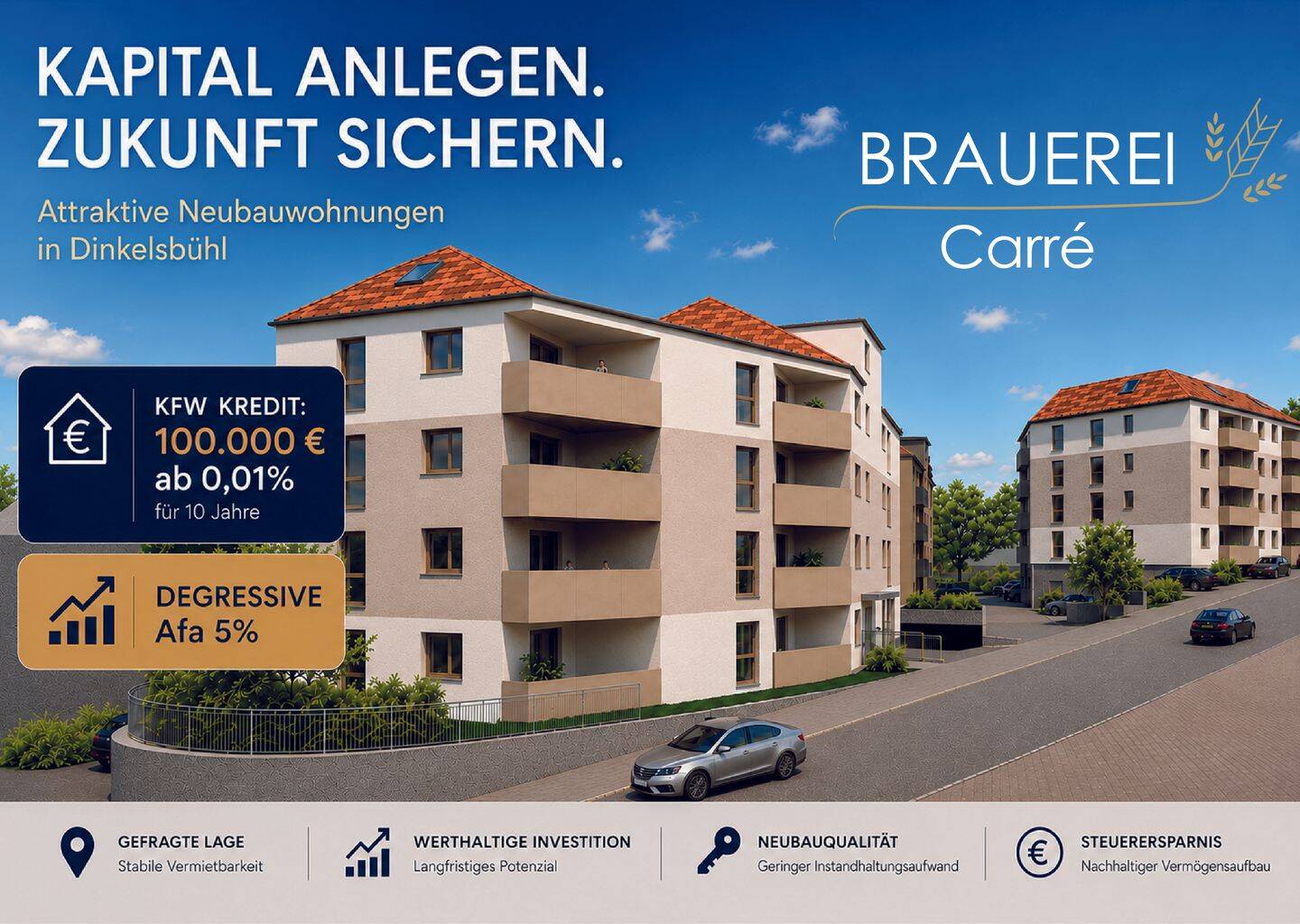 Investieren Sie in gefragten Wohnraum – modern, effizient, provisionsfrei, 91550 Dinkelsbühl