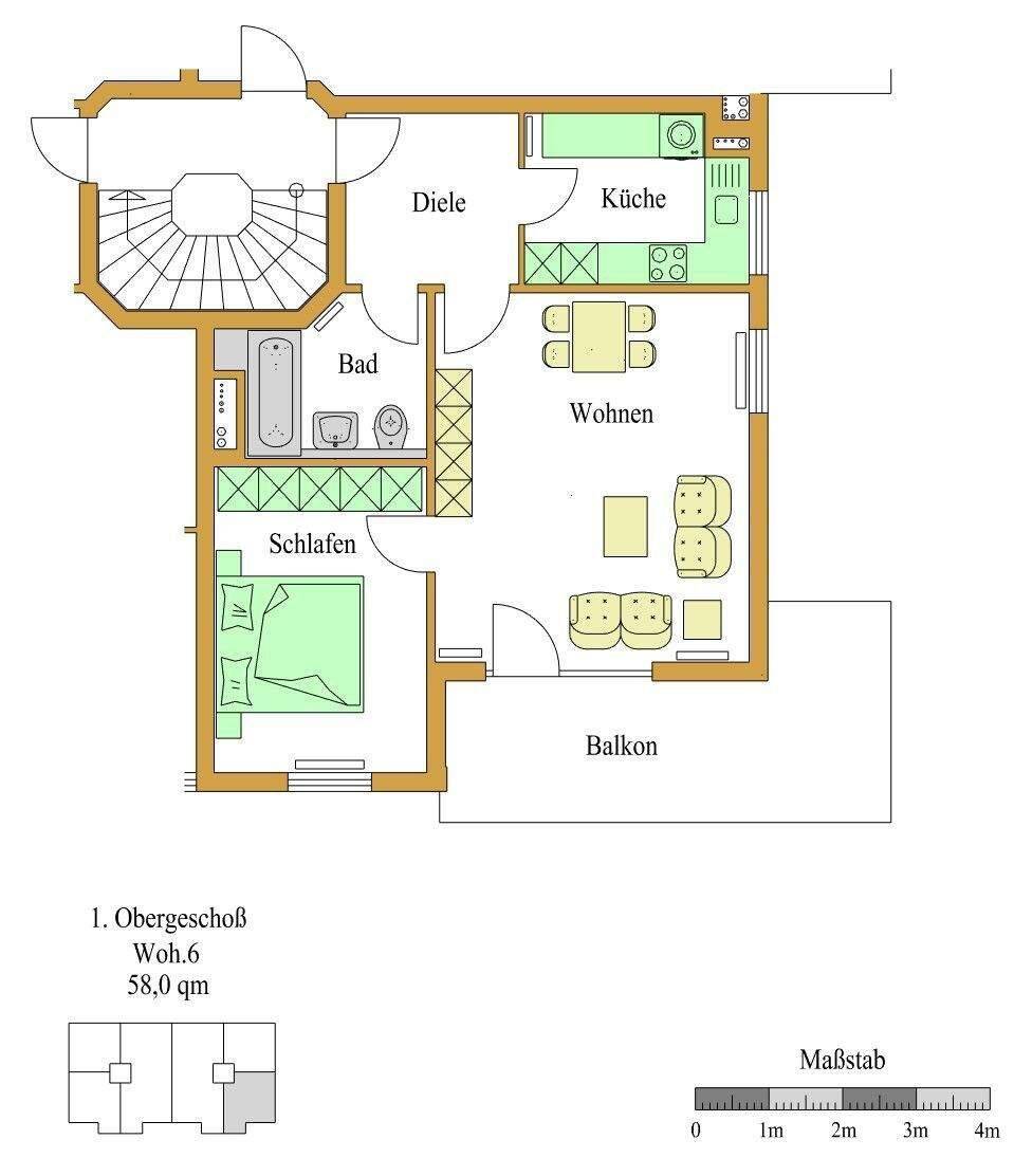 2 Zi.-Whg. Bad Abbach, ´Alte Gärtnerei´ – provisionsfrei-, 93077 Bad Abbach